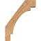 Ekena Millwork 5 1/2"W x 18"D x 24"H Merced Smooth Knee Brace, Western Red Cedar BRC06X18X24MRC00SWR - alternate 3